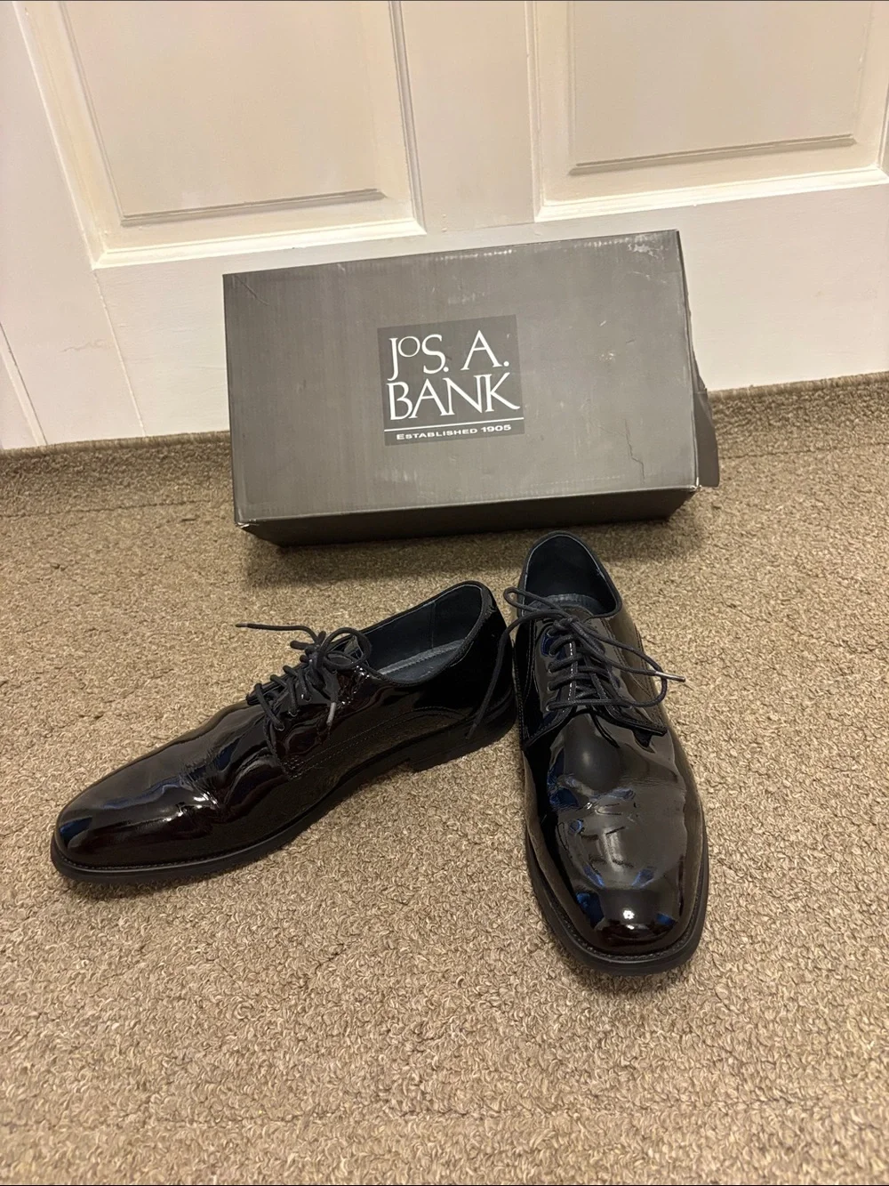 Jos. A Bank Men’s Black Patent Leather Dress Shoes - Size 10D